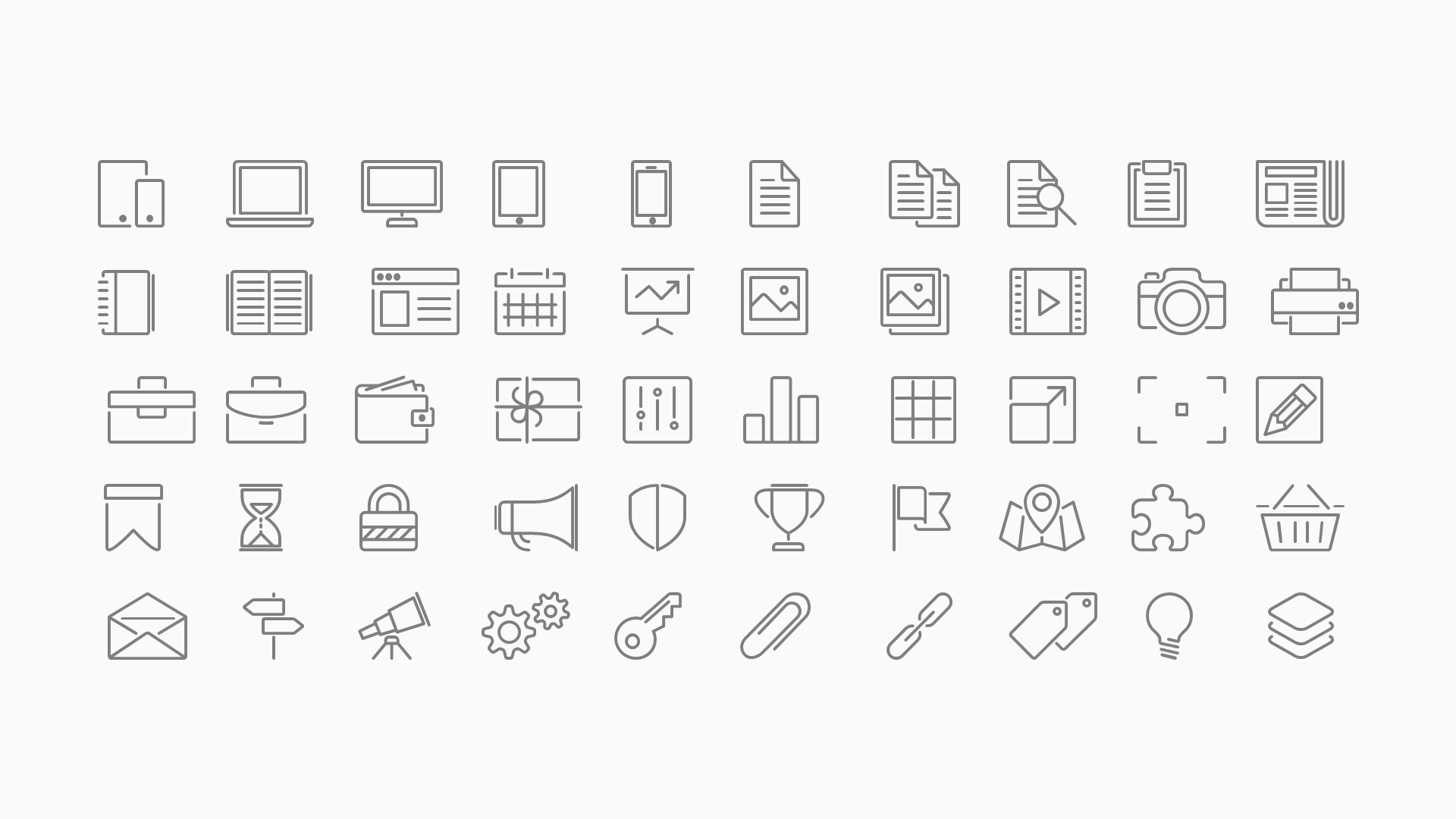 01-line Vector Icons slide 1
